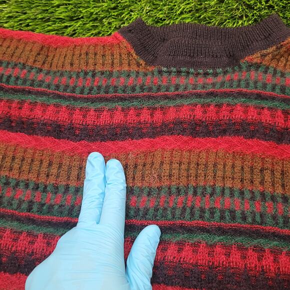 VTG 90s Pendleton Wool Sweater Mens L Cropped Boxy Fit Gorpcore USA - Picture 2 of 10